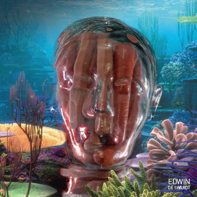 nonaryder face sea hot dogs under water GIF