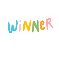 Text Win Sticker by Linzie Hunter